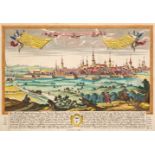 Konigsberg (Kaliningrad). Ten engraved views, mostly 16th - 18th century