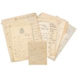 * Artists' Letters. A group of 34 mostly 19th century autograph letters signed