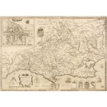 Dorset. Saxton (Christopher & Lea Philip), Dorsetshire..., circa 1693