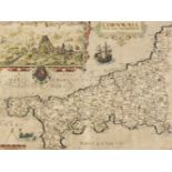 * Cornwall. Saxton (C & Kip W.), Cornwall olim pars Danmoniorum, circa 1610