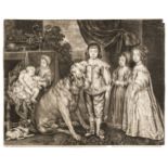 * Van Dyck (Anthony). The Five Eldest Children of Charles I, c.1680, mezzotint, & 60 other prints