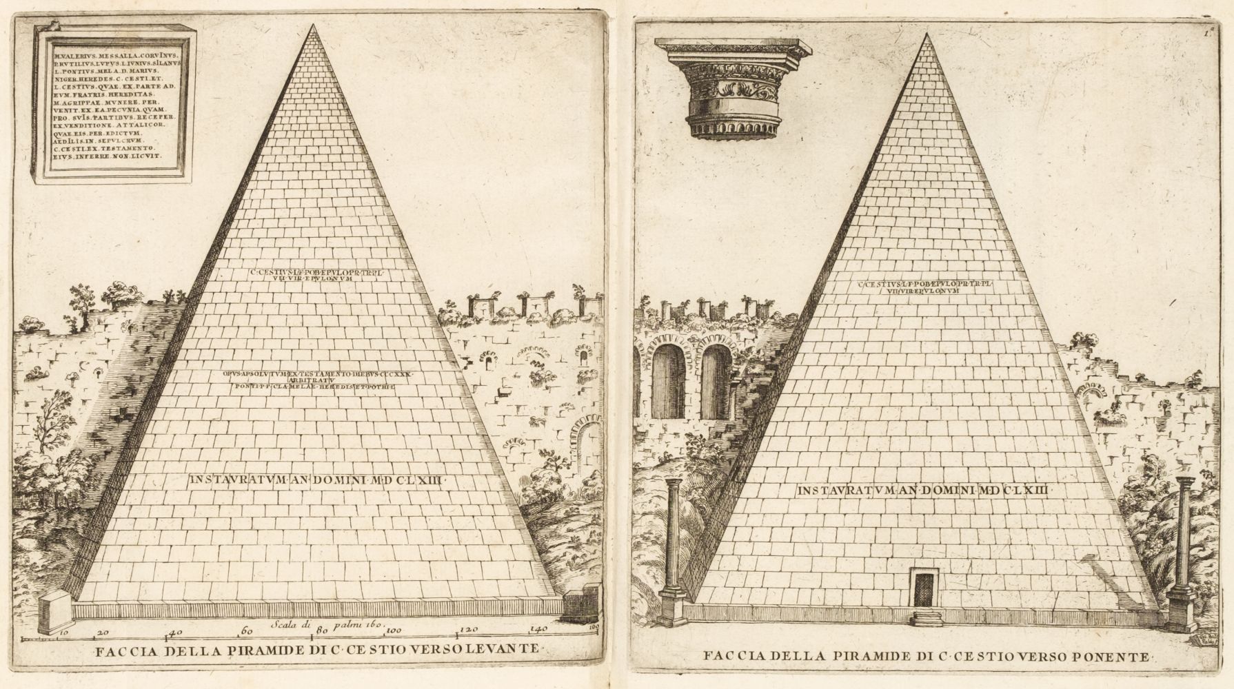 Nardini (Famiano). Roma Antica, 1st edition, Rome, 1666