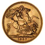 * Elizabeth II, full gold Sovereign, 1957