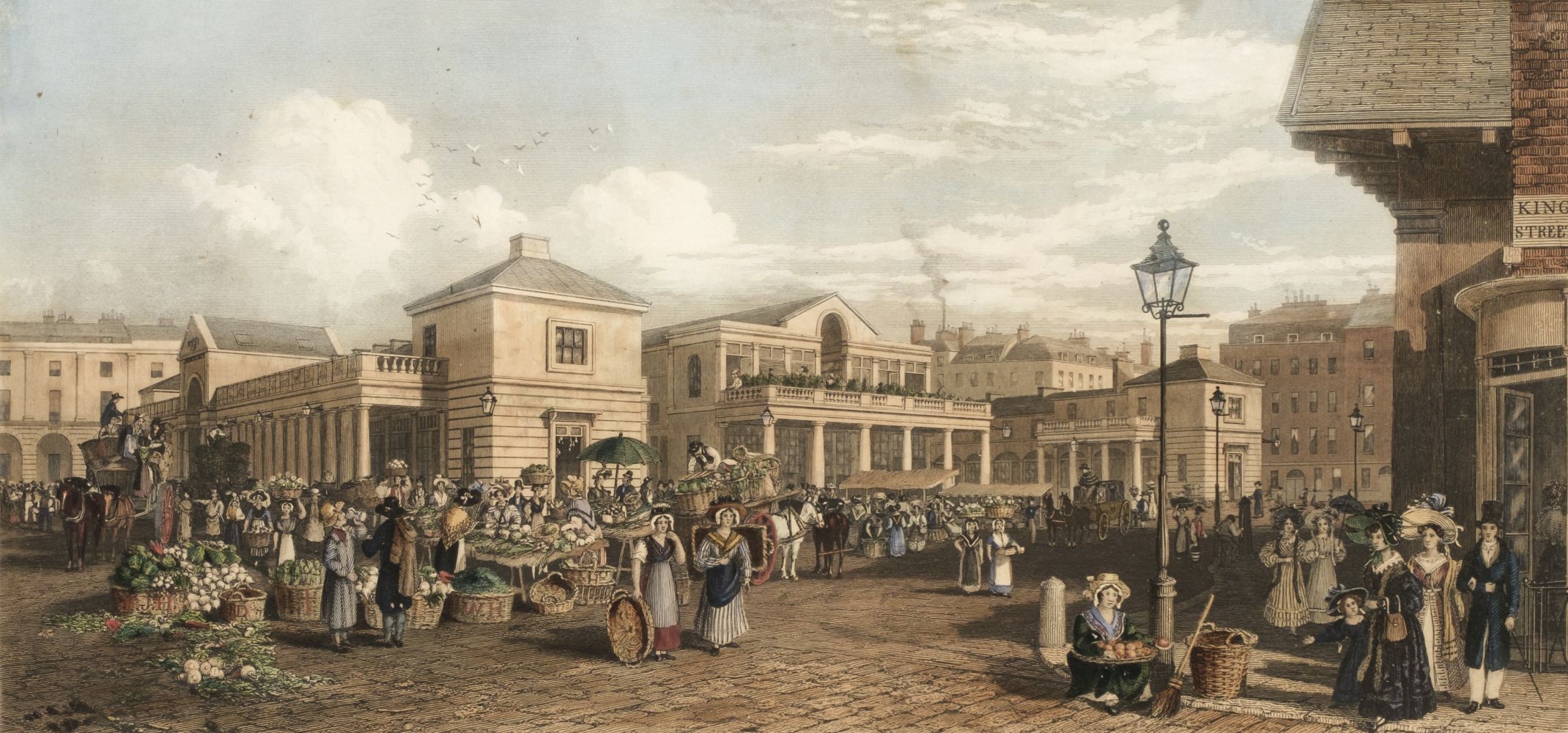 * Covent Garden. Havell (F. J.). Covent Garden Market, J. Robbins & Sons, circa 1850