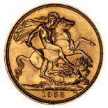 * Elizabeth II, full gold Sovereign, 1958