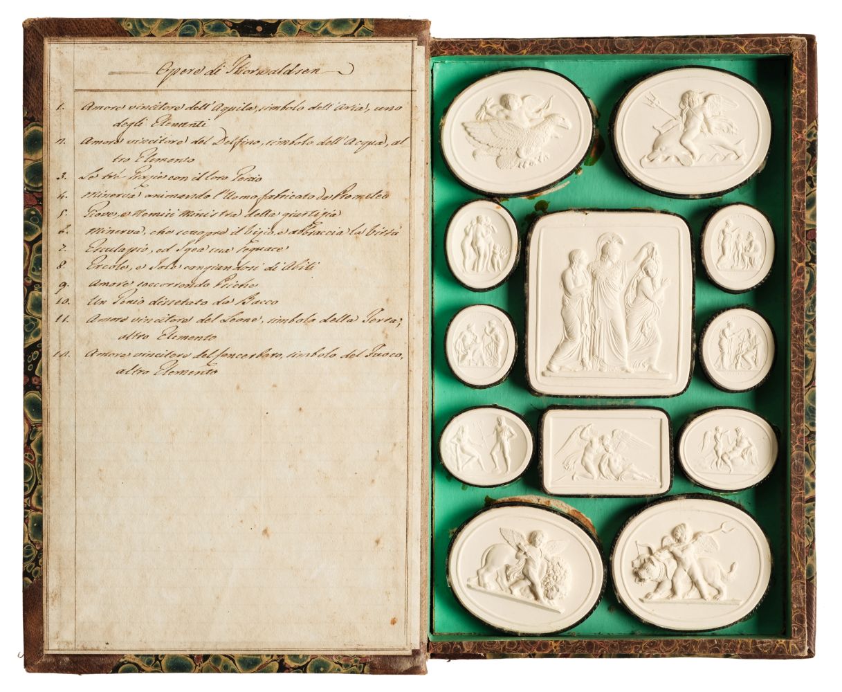 Paoletti (Pietro, 1801-1847). A collection of 158 plaster cameos