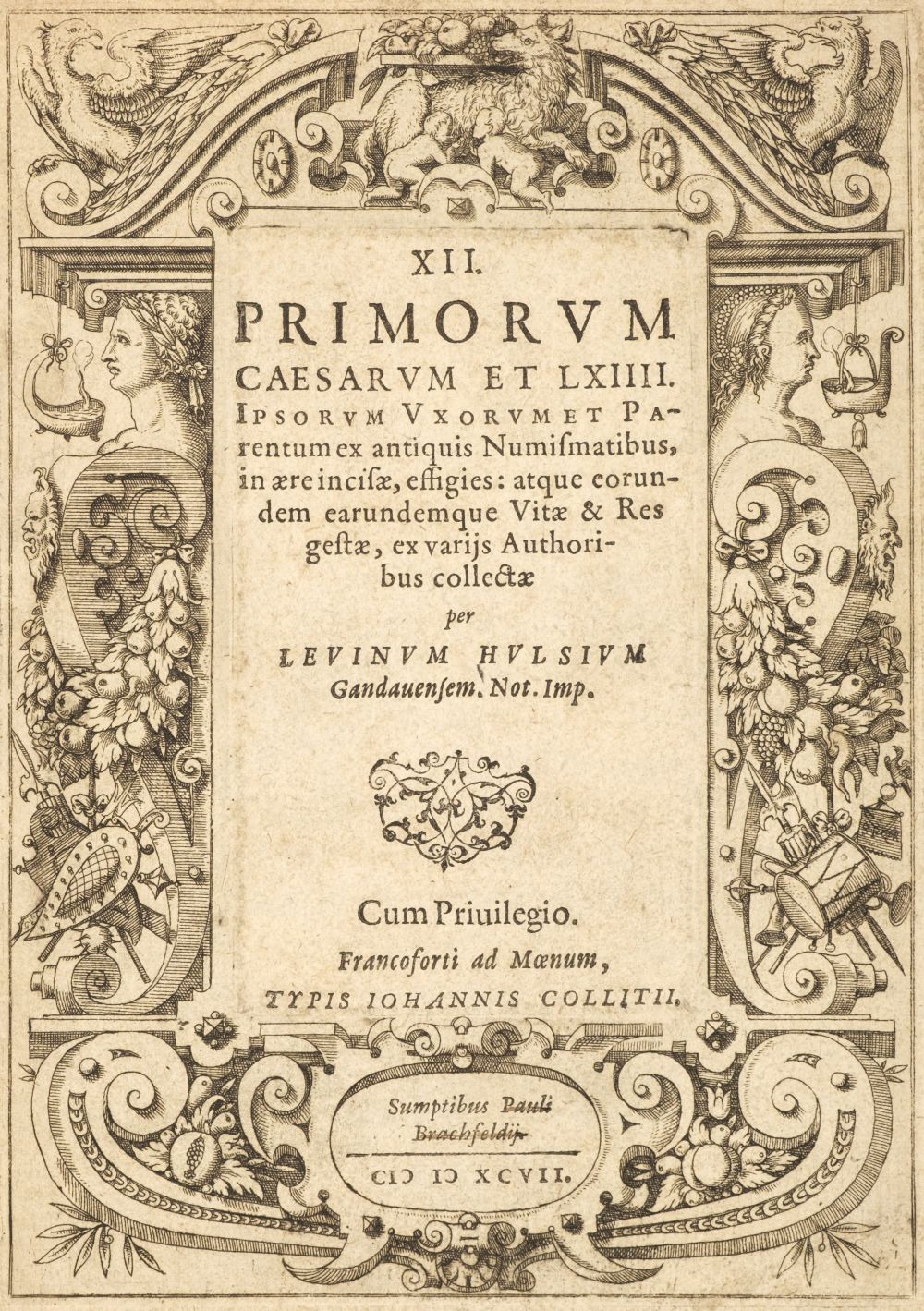 Hulsius (Levinus). XII primorum caesarum, 1st edition, Frankfurt, 1597