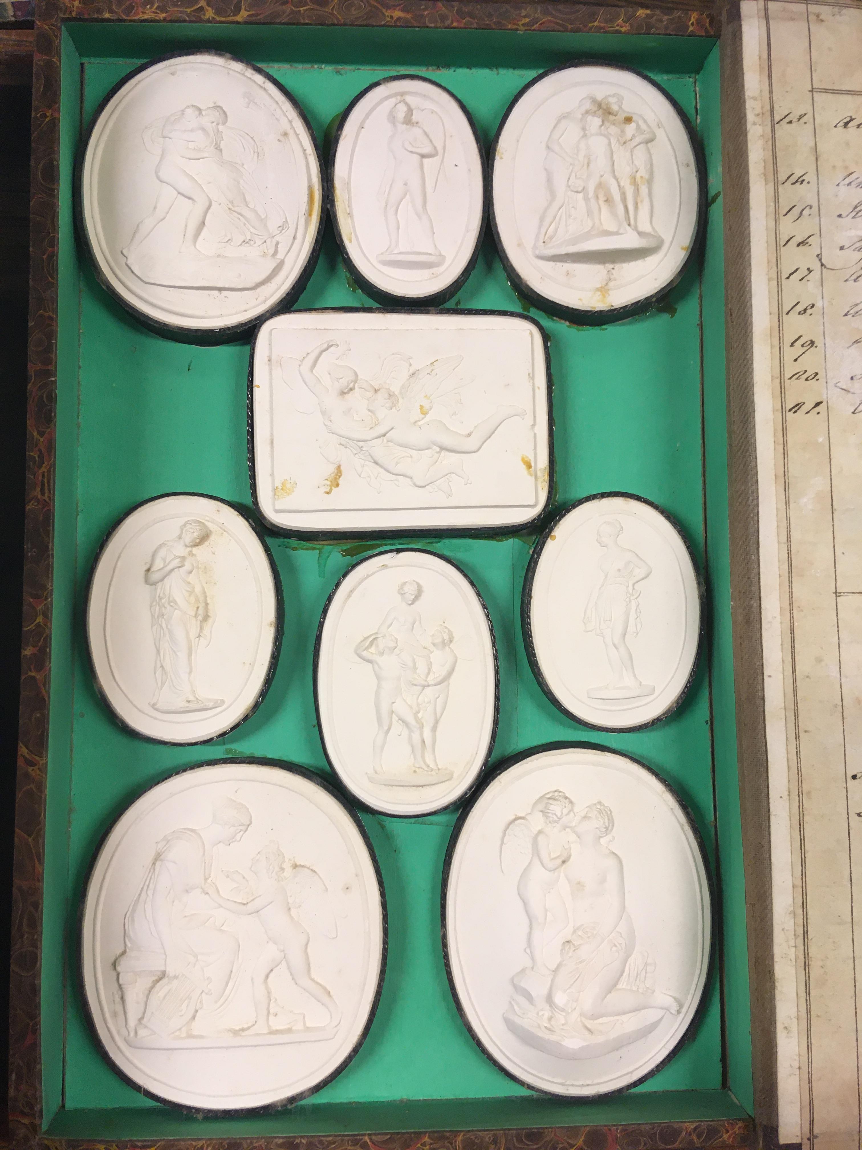 Paoletti (Pietro, 1801-1847). A collection of 158 plaster cameos - Image 4 of 12