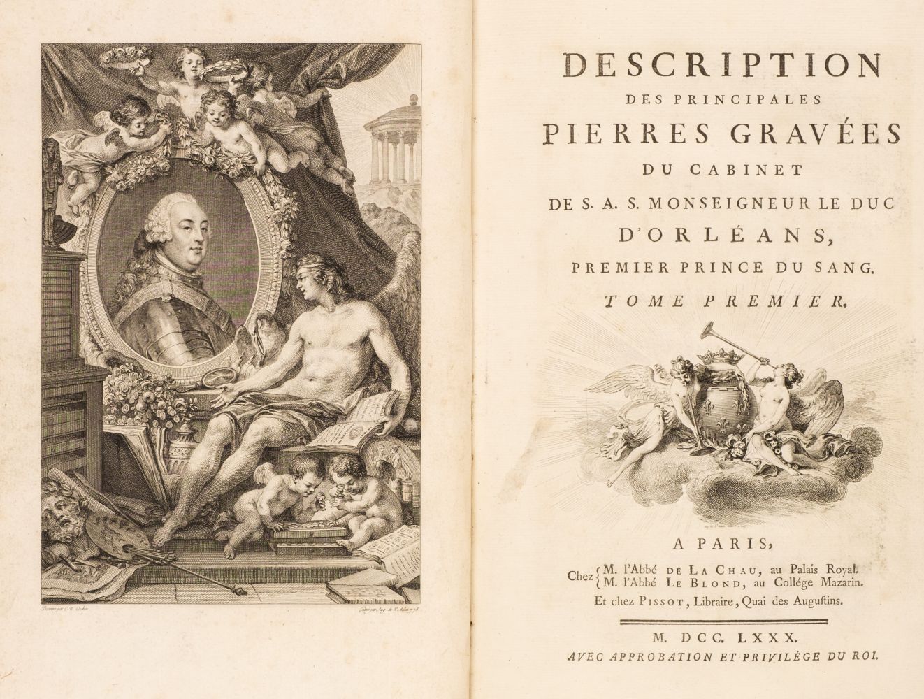 La Chau (Abbé Géraud de, Gaspard Michel, Abbé Le Blond). Description des Principales..., 1780/84