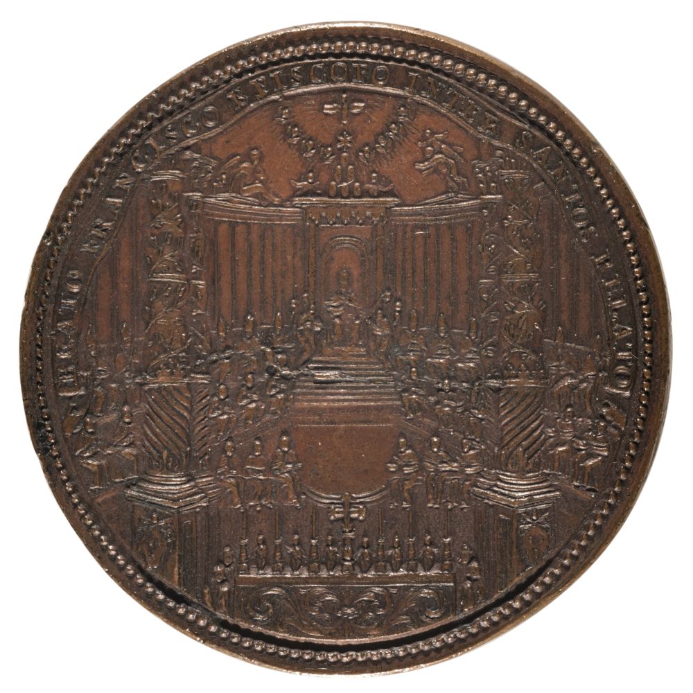 * Papal Medal. Pope Alexander VII (1599-1667), Bronze Medal, by Gaspare Morone - Image 2 of 2