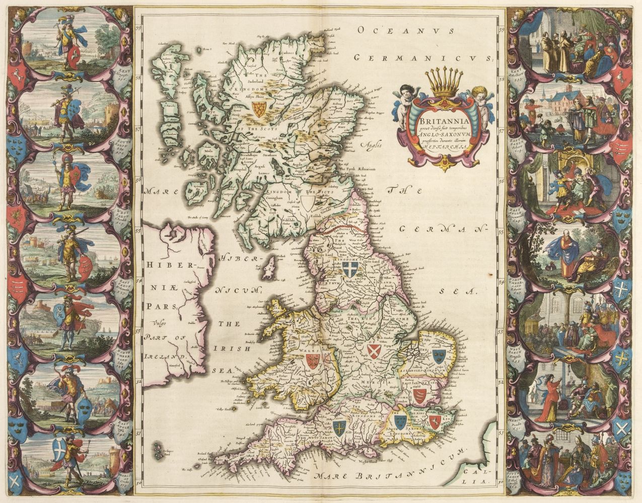 Blaeu (Willem & Johannes). Theatrum orbis terrarum, pars quarta [England & Wales], Amsterdam, 1648 - Image 2 of 4