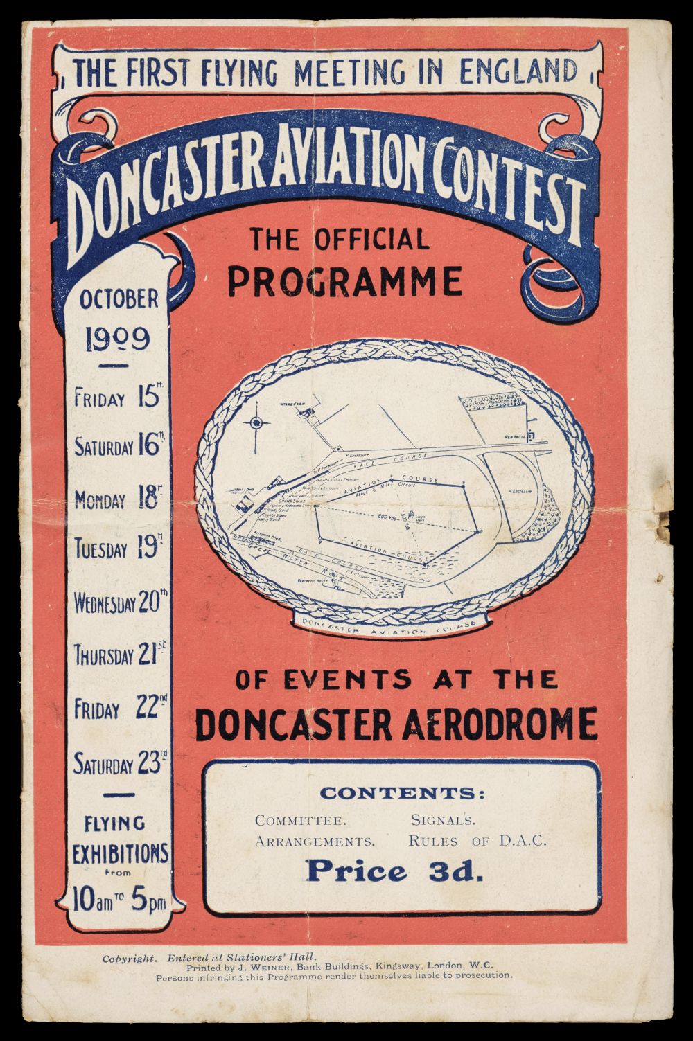 * Zeppelin letter dated 1915 and 1909 Doncaster Aviation Contest Programme