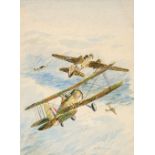 * Theobald (Tony, late 20th century). Aviation watercolour