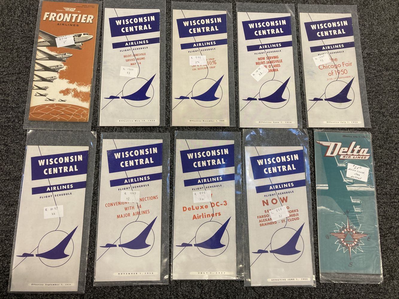 * Civil Aviation. American Timetables 1940-1960 - Image 3 of 11