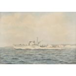 * Tufnell (Eric Erskine Campbell 1888-1978). HMS Brocklesby, together with SS 'Crosshill'