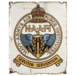 * Enamel Sign. WWII Period, NAAFI