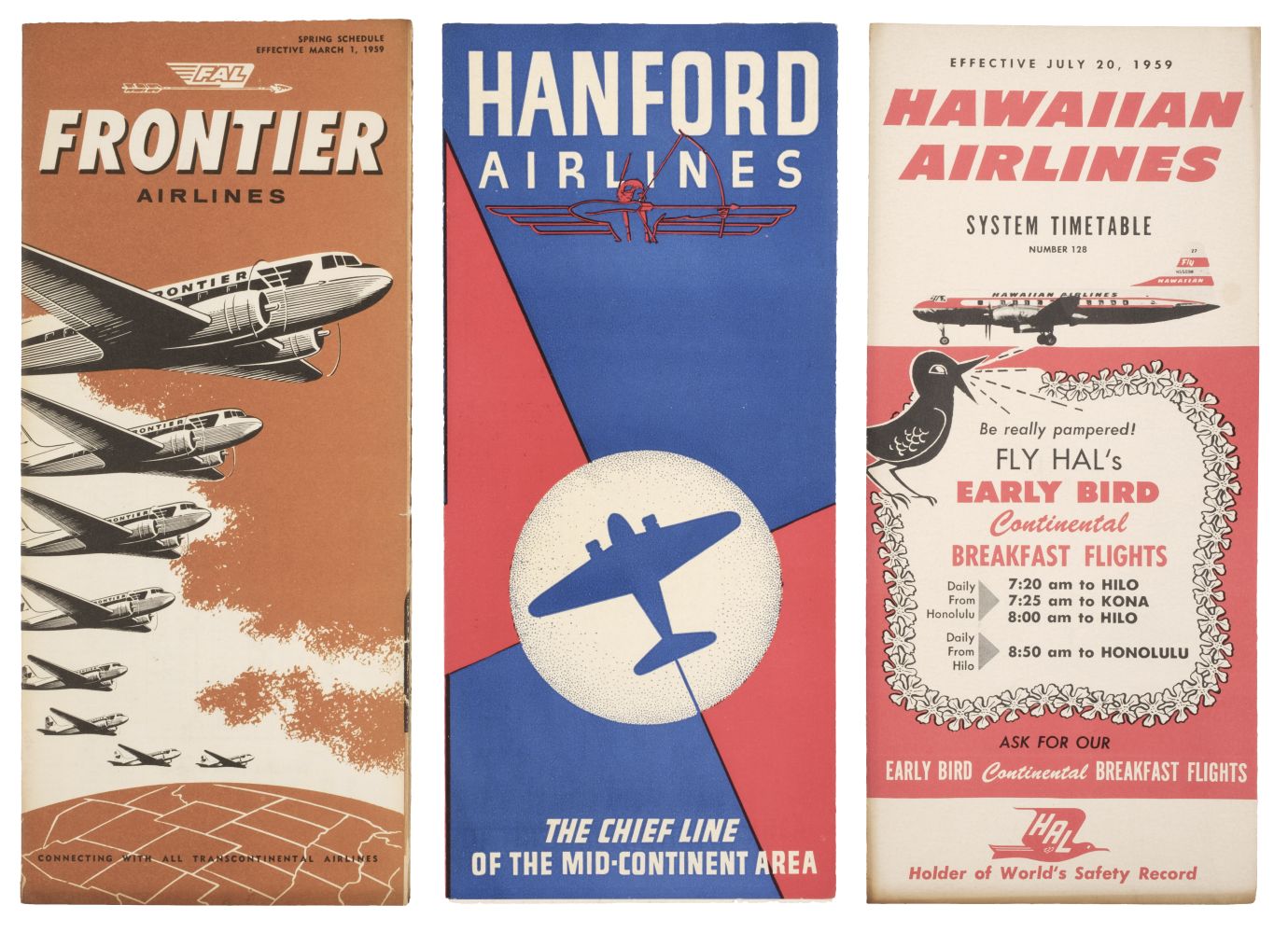 * Civil Aviation. American Timetables 1940-1960