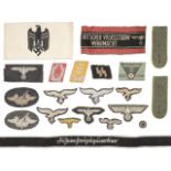 * Third Reich. WWII German armbands and cloth badges