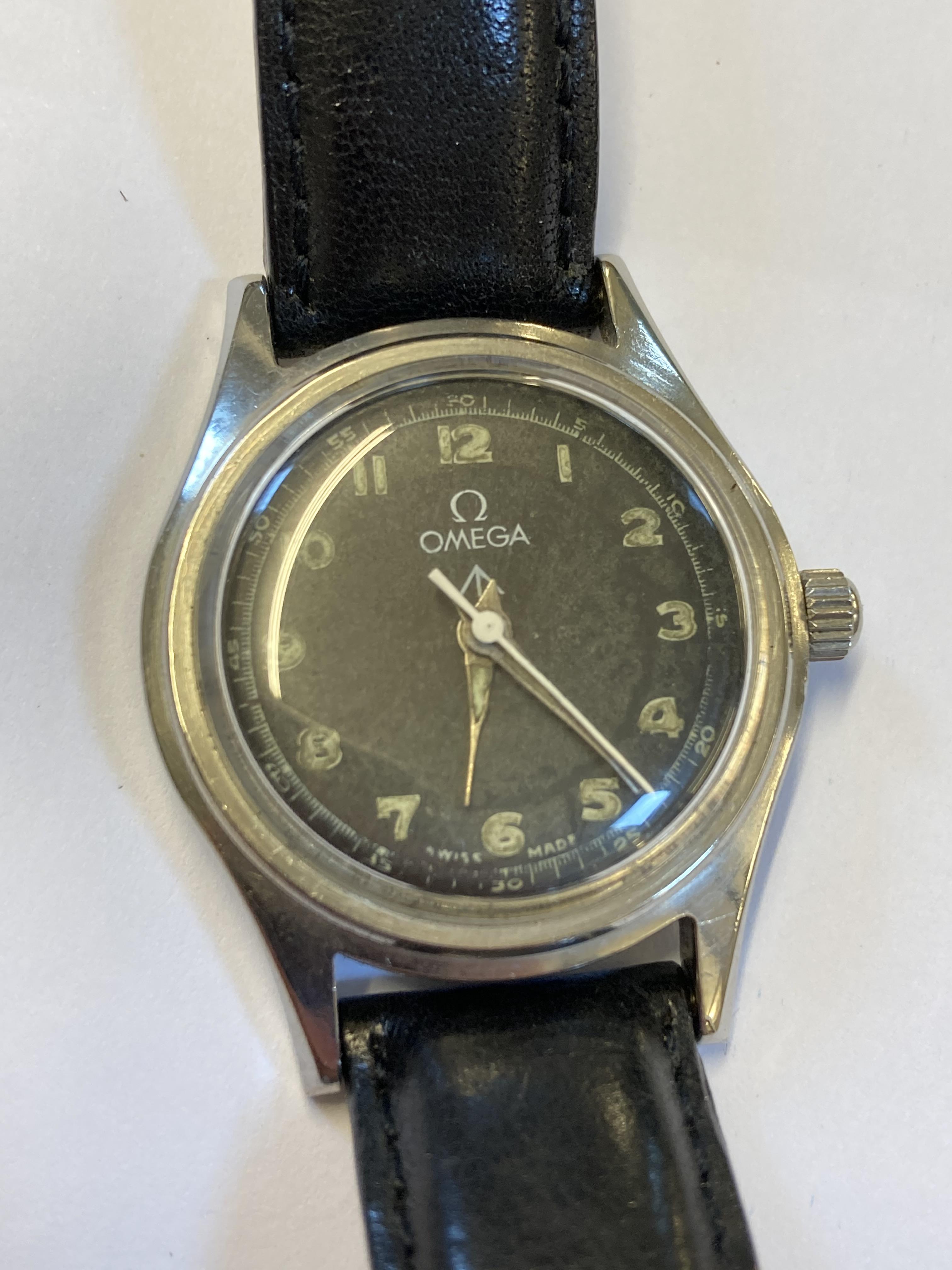 * Military Wristwatch. WWII Omega Wristwatch - Image 2 of 5