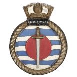 * Falklands War. HMS Broadsword Bulkhead Tompion