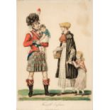 * Debucourt (Philibert-Louis, 1755-1832). Famille Ecossaise & Officiers Anglais et Ecossais