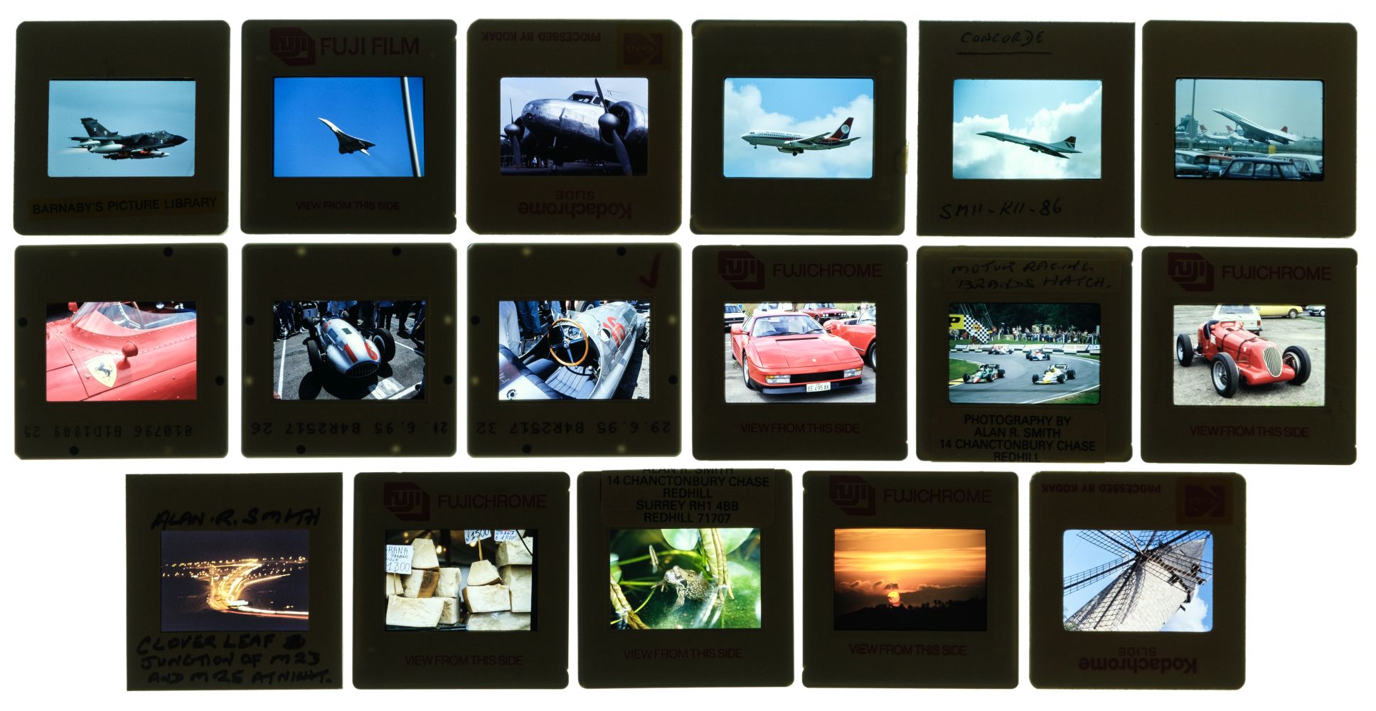 * Aviation / Motoring Slides - Alan R. Smith Collection