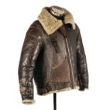 * Flying Jacket. WWII USAAF brown leather flying jacket