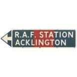 * Directional Sign - RAF Acklington