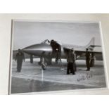 * Duke (Neville). Signed photograph, Hawker Hunter