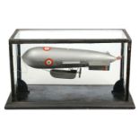* Airship. Model in a case of a French airship