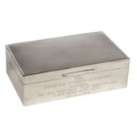 * Air Vice Marshal Harold Bird-Wilson. Presentation cigarette box