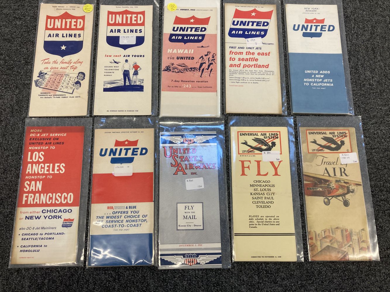 * Civil Aviation. American Timetables 1930-1960 - Image 8 of 11