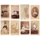 * Dogs. A group of 8 cartes des visites and 7 cabinet cards featuring dogs of various sizes