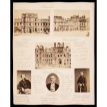 * Paris Commune, 1871. A collection of 35 mounted albumen print photographs
