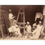 * Burma & India. An album containing approximately 55 photographs of Burma and India, circa 1880s