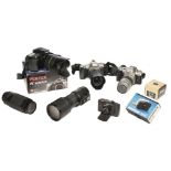* Pentax K100D SLR Digital Camera, plus several other cameras and lenses