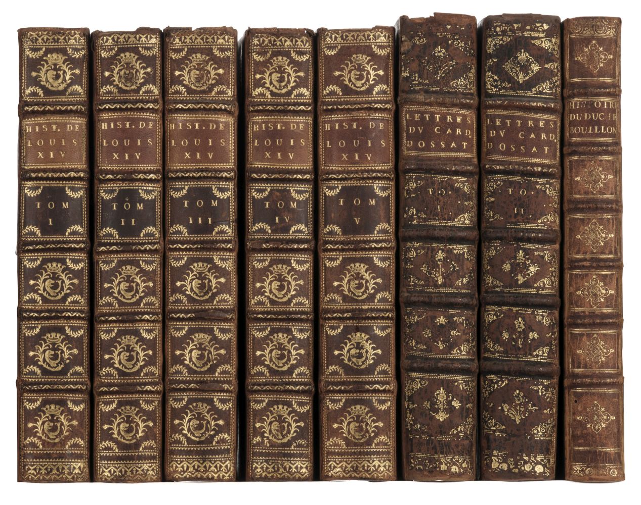 La Mothe (N.). Histoire de la vie et du regne de Louis xiv, 5 volumes, The Hague, 1740