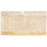 * Charles I. King of England, Scotland & Ireland, 1625-49. Document Signed, 1642