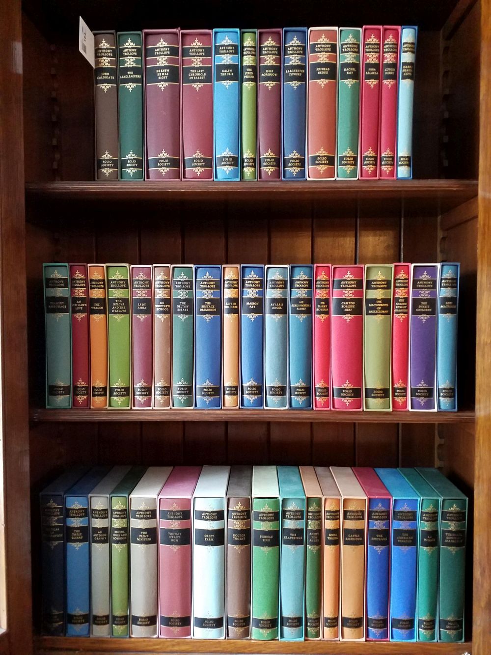 Folio Society. The Novels of Anthony Trollope, 48 volumes, circa 1981-99