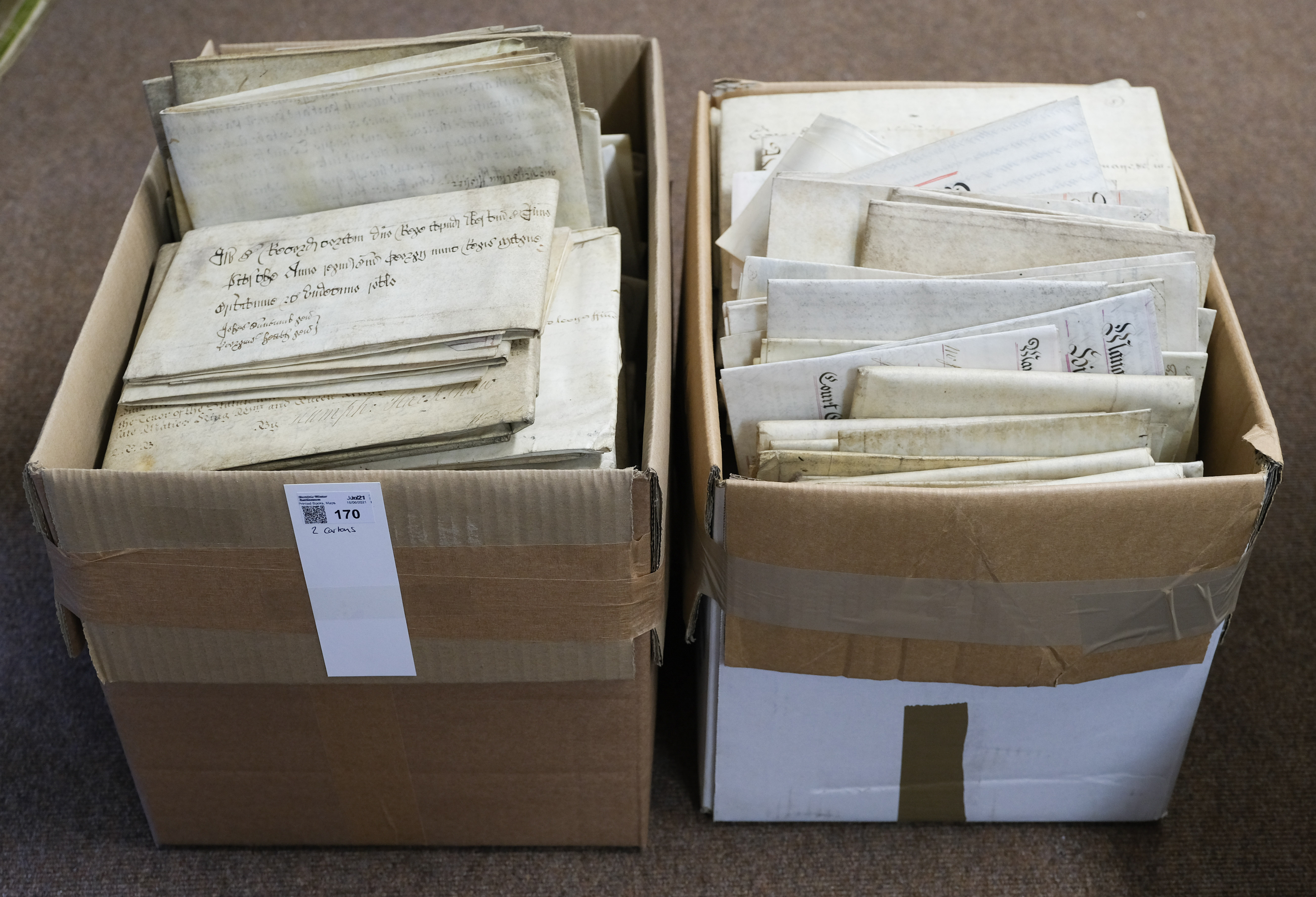 * Vellum Deeds. A collection of approximately 190 vellum documents, 18th - early 20th century