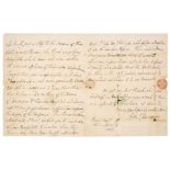 * Edward Jenner (1749-1823). An important unpublished Autograph Letter Signed, 1802