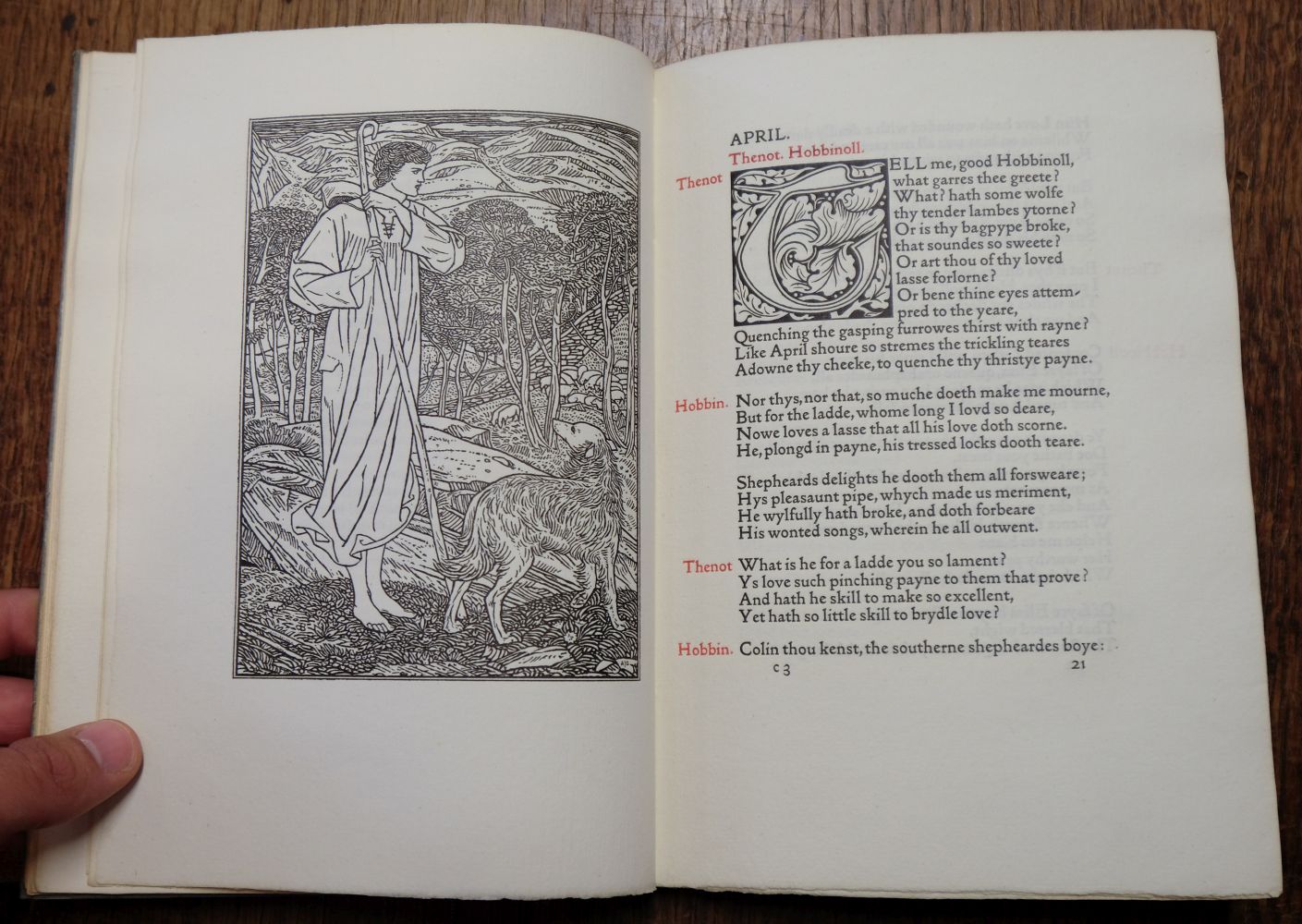 Kelmscott Press. The Shepheardes Calender, 1896 - Image 6 of 7