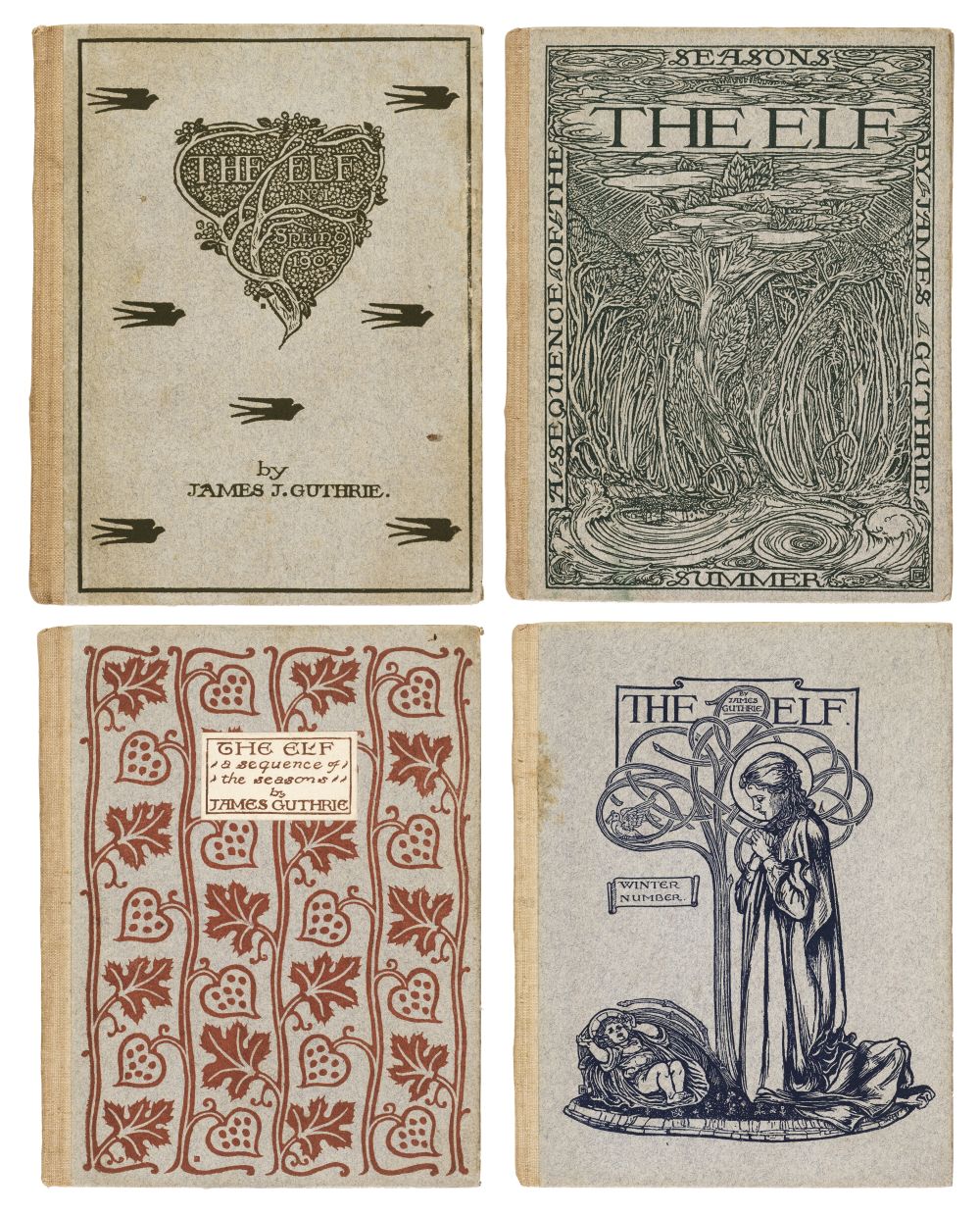 Old Bourne Press. The Elf, 4 volumes 1902-04