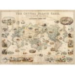 * World Map Board Game. The Crystal Palace Game, published by Alfred Davis & Co., [1855?]