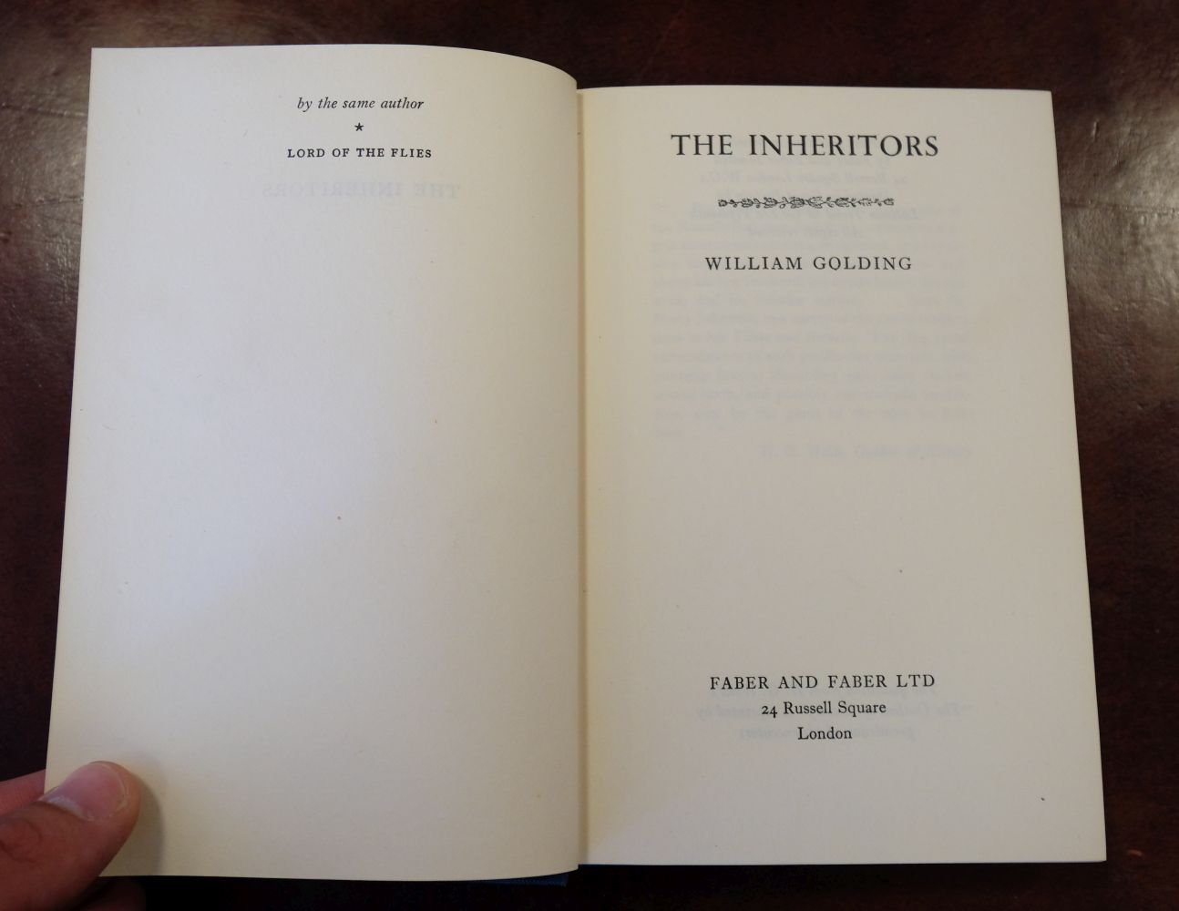 Golding (William). The Inheritors, 1st edition, 1955 - Image 8 of 11