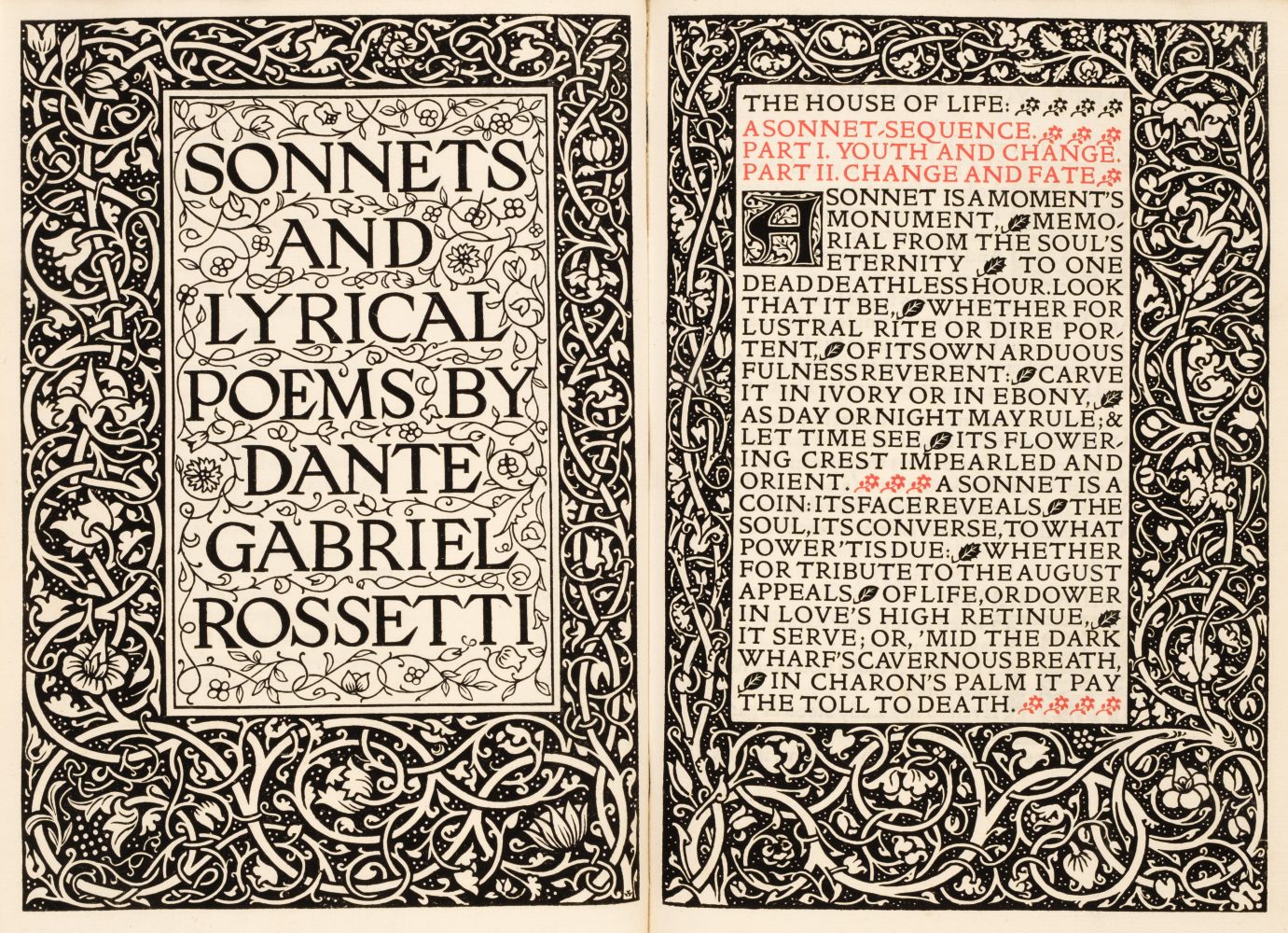 Kelmscott Press. Sonnets and Lyrical Poems, 1894