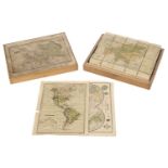 * Victorian Map Block Puzzle. A boxed set of map puzzle blocks, Paris, late 19th century