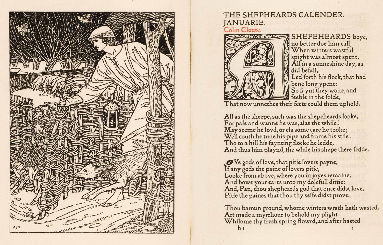 Kelmscott Press. The Shepheardes Calender, 1896