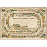 * Railway game. Spoorweg-reis Binnens Kamers, mid-19th century