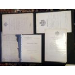 * Military Ephemera. A collection of European military documents, circa 1870s/1940s